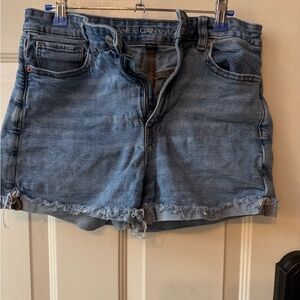 American Eagle Outfitters Women's Frayed Hem Jean Shorts